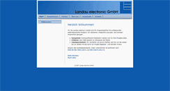 Desktop Screenshot of landau-electronic.de