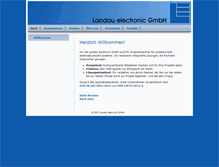 Tablet Screenshot of landau-electronic.de